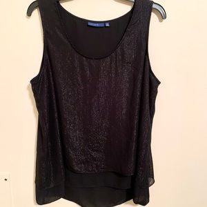Apt. 9 Flowy Shimmer Tank Top Blouse XL